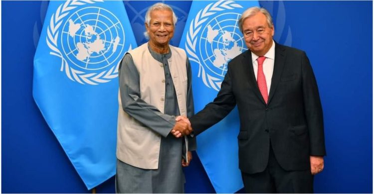 প্রধান উপদেষ্টার প্রতি পূর্ণ সমর্থন জাতিসংঘ মহাসচিবের