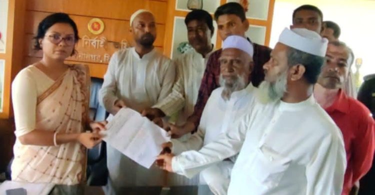 ওসমানীনগরে ইউএনওর নিকট জাতীয় পার্টির স্মারকলিপি প্রদান
