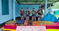 সিলেট সীমান্তে ১ কোটি ১০ লাখ টাকার চোরাইপণ্য জব্দ