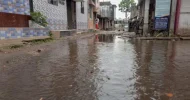 জলাবদ্ধতায় ধুঁকছে শেরপুর বাজারের লক্ষাধিক মানুষ