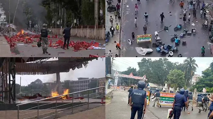 এনসিপি নেতা-কর্মীদের গাড়িবহরে নিষিদ্ধ ছাত্রলীগের হামলা : রণক্ষেত্র গোপালগঞ্জ, ১৪৪ ধারা জারি