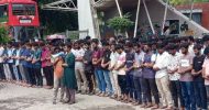শাবিপ্রবিতে সরকারের ‘গায়েবানা জানাযা’ পড়ল শিক্ষার্থীরা