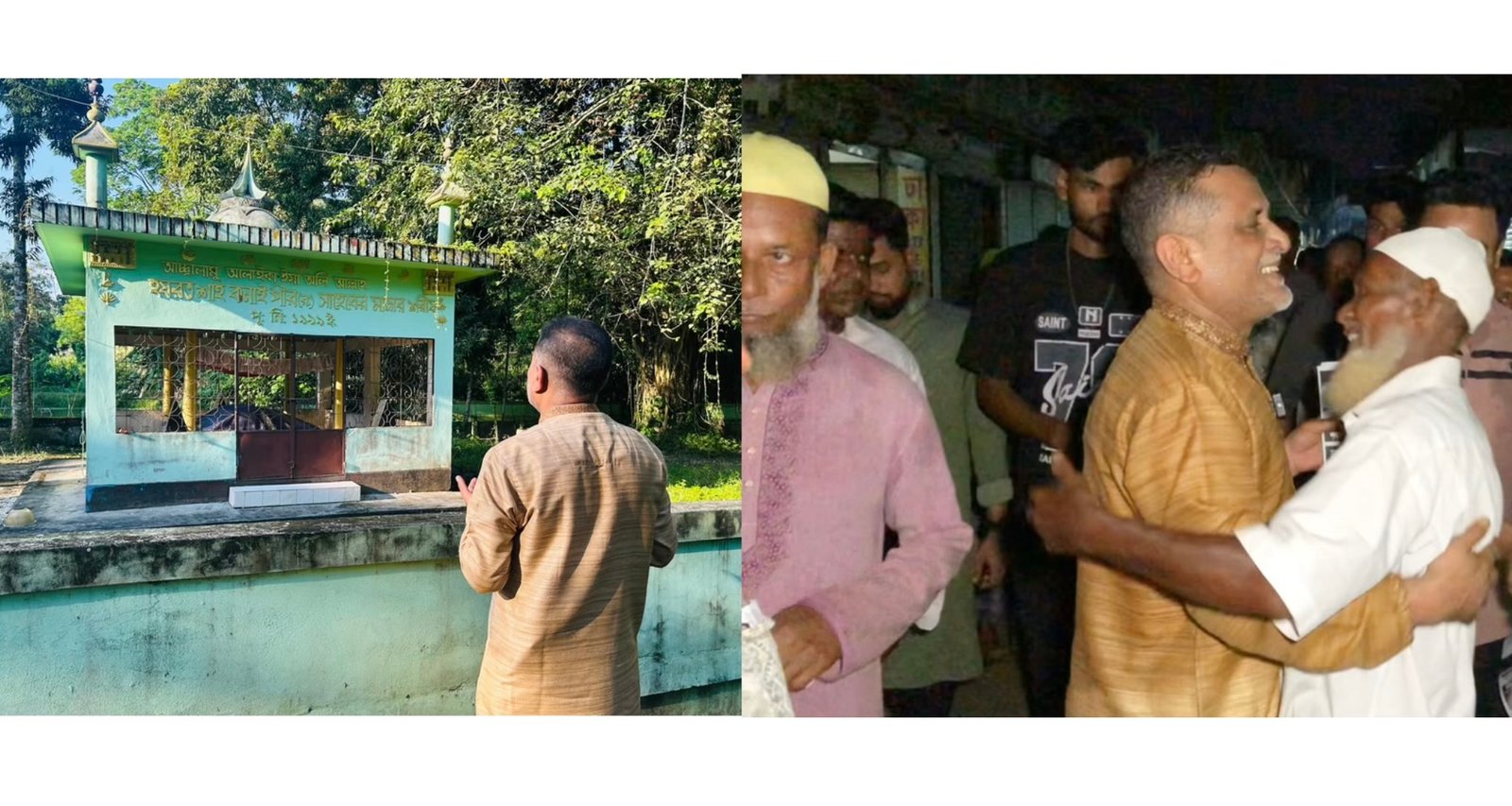 মাজার জিয়ারতের মধ্য দিয়ে ওসমানীনগরে উমরপুর ইউপি নির্বাচনে সাজিদ মিয়ার প্রচারণা শুরু